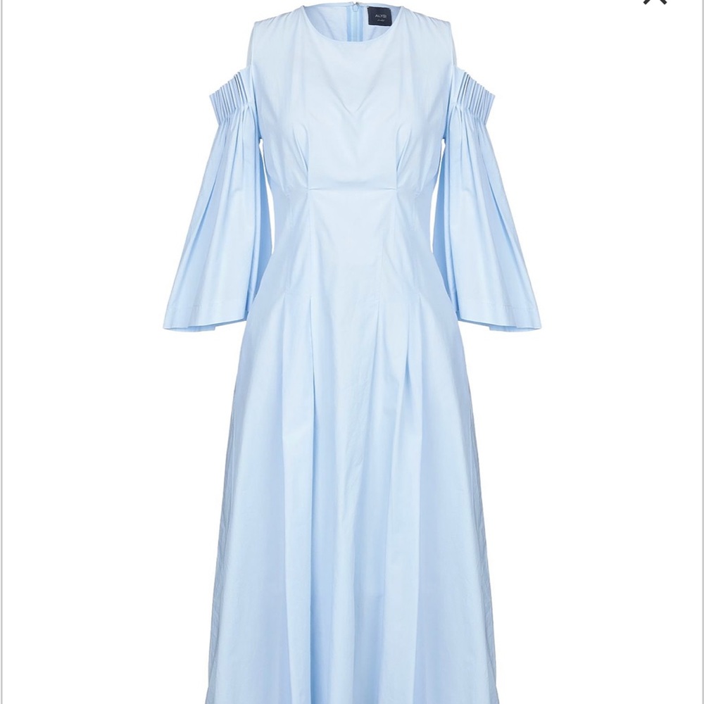 Sky Blue Midi Dress